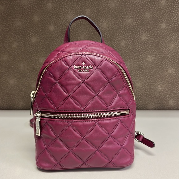 🔥🔥🔥Kate Spade Natalia Convertible Quilted Leather Mini Backpack - Picture 3 of 15